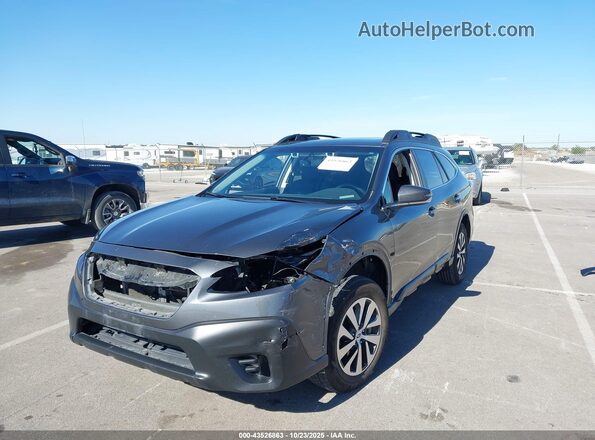 4S4BTAFC4M3177531 2021 SUBARU OUTBACK Серый Вид спереди