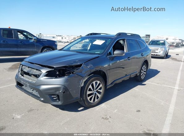4S4BTAFC4M3177531 2021 SUBARU OUTBACK Серый Передняя левая четверть
