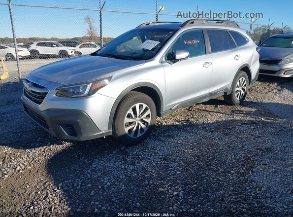 4S4BTAFC9N3216082 2022 SUBARU OUTBACK Серебряный Передняя левая четверть