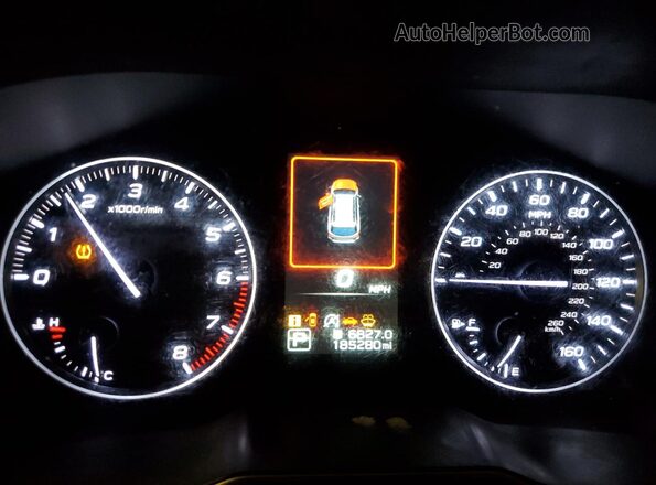 4S4BTALC1L3224064 2020 SUBARU OUTBACK Red Вид щитка приладів