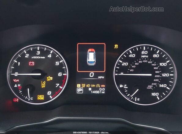 4S4BTALC5L3194776 2020 SUBARU OUTBACK White Вид задніх сидінь