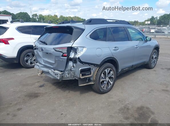 4S4BTANC5M3150792 2021 SUBARU OUTBACK Silver Задня права чверть