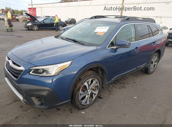 4S4BTANC5N3122184 2022 SUBARU OUTBACK Синий Передняя левая четверть