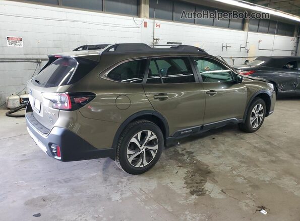 4S4BTANC6L3110980 2020 SUBARU OUTBACK Зеленый Задняя правая четверть