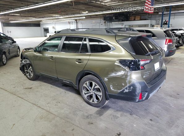 4S4BTANC6L3110980 2020 SUBARU OUTBACK Зеленый Задняя левая четверть