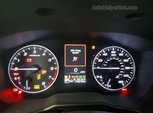 4S4BTANC6L3110980 2020 SUBARU OUTBACK Зеленый Вид щитка приборов