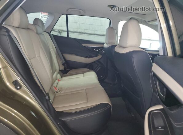 4S4BTANC6L3110980 2020 SUBARU OUTBACK Зеленый Вид задней части салона