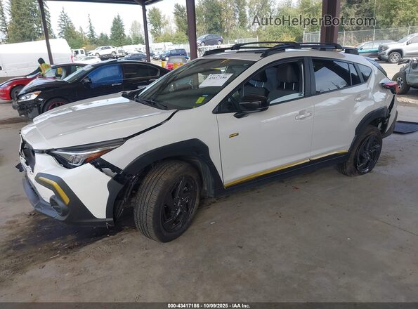 4S4GUHF60R3834726 2024 SUBARU CROSSTREK White Przód lewy