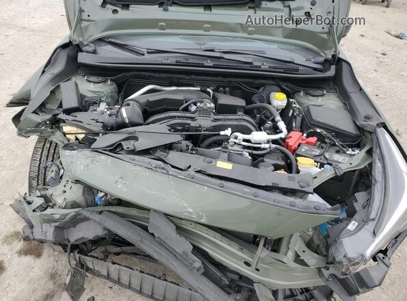 4S4GUHF64R3758699 2024 SUBARU CROSSTREK Green Vista del compartimento del motor