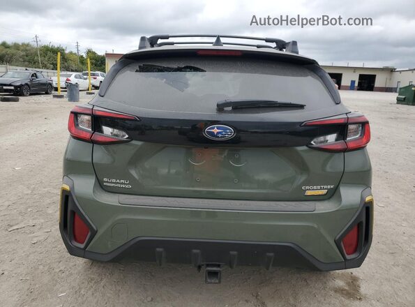 4S4GUHF64R3758699 2024 SUBARU CROSSTREK Green Vista trasera