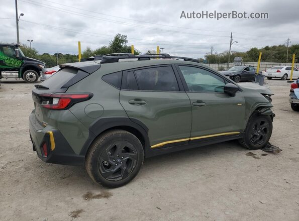 4S4GUHF64R3758699 2024 SUBARU CROSSTREK Green Trasero derecho