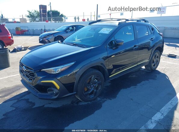 4S4GUHF64R3788172 2024 SUBARU CROSSTREK Black Przód lewy