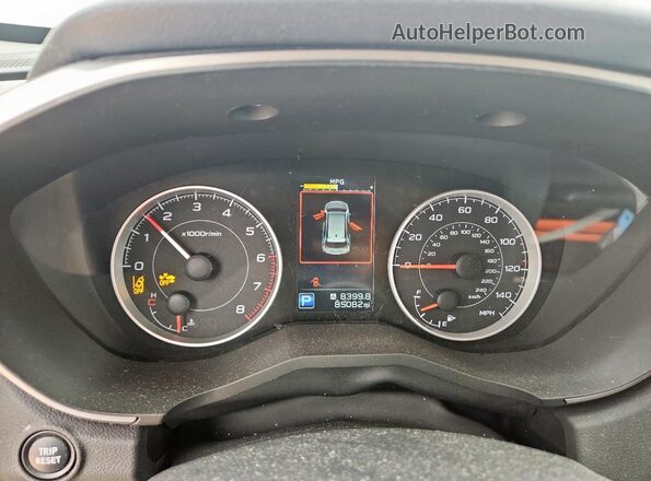 4S4WMABD1M3435954 2021 SUBARU ASCENT Silver Instrument cluster view