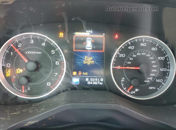 4S4WMAFD3L3461528 2020 SUBARU ASCENT White ხელსაწყოთა პანელის ხედი
