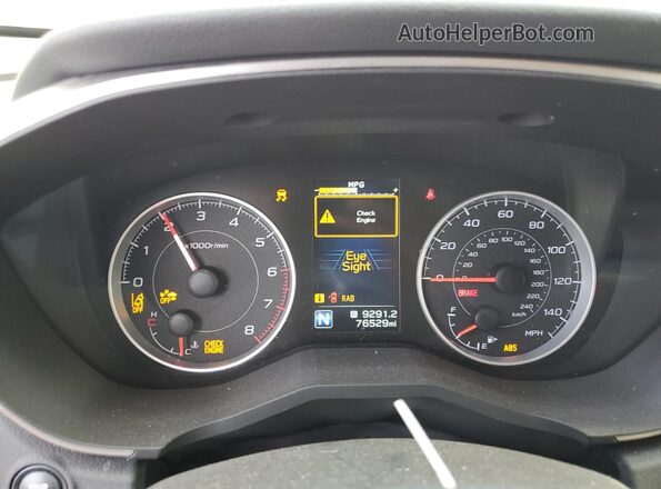 4S4WMAFD5L3406725 2020 SUBARU ASCENT Red Вид щитка приладів