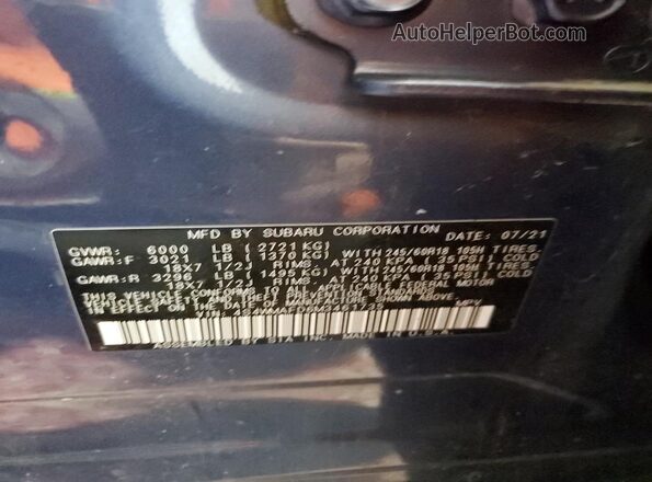 4S4WMAFD6M3461735 2021 SUBARU ASCENT Blue 