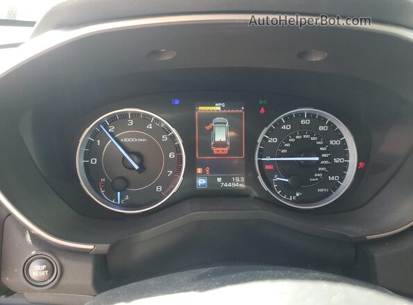 4S4WMAJD0L3408034 2020 SUBARU ASCENT Gray Вид щитка приладів