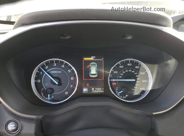 4S4WMALD0L3413019 2020 SUBARU ASCENT Gray Widok zestawu wskaźników