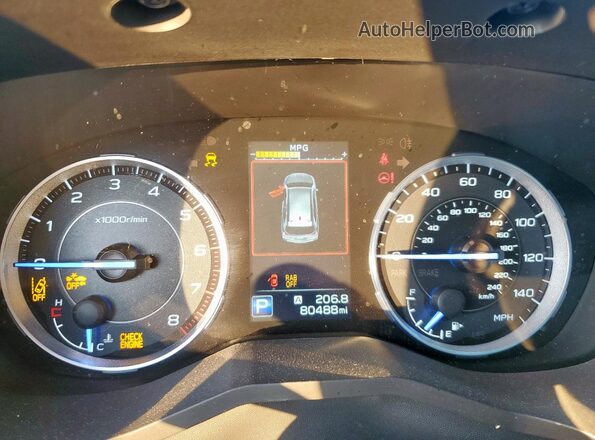 4S4WMALD6M3446768 2021 SUBARU ASCENT Charcoal Instrument cluster view
