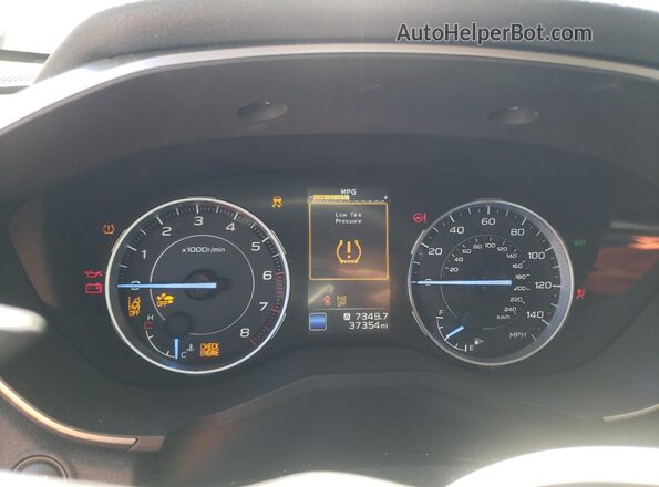 4S4WMALD8L3419232 2020 SUBARU ASCENT Белый Вид щитка приборов