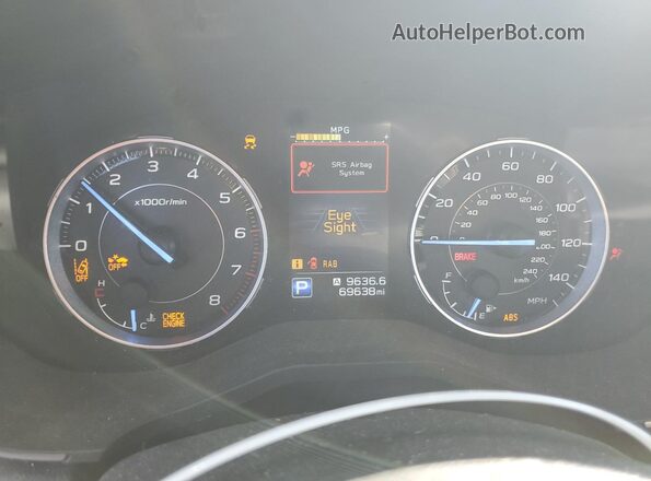 4S4WMAPD1M3473676 2021 SUBARU ASCENT Gray Instrument cluster view