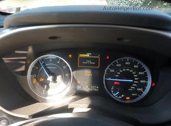 4S4WMAPD1N3433146 2022 SUBARU ASCENT Green Widok zestawu wskaźników