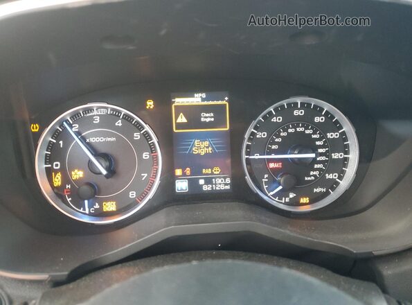 4S4WMAPD4L3472536 2020 SUBARU ASCENT Бордовый Вид щитка приборов