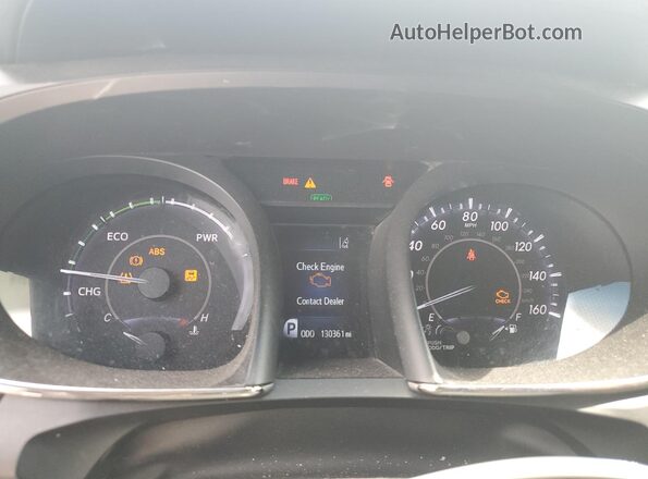 4T1BD1EB9HU058136 2017 TOYOTA AVALON Белый Вид щитка приборов