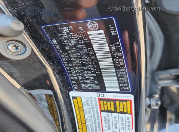 4T1EZ1FB2LU052099 2020 TOYOTA AVALON Black Widok naklejki z numerem VIN