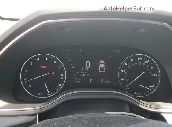 4T1FZ1FB6MU069557 2021 TOYOTA AVALON White Vista del cuadro de instrumentos