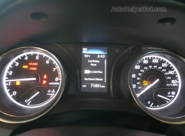 4T1G11AK7LU509724 2020 TOYOTA CAMRY Blue Вид щитка приладів