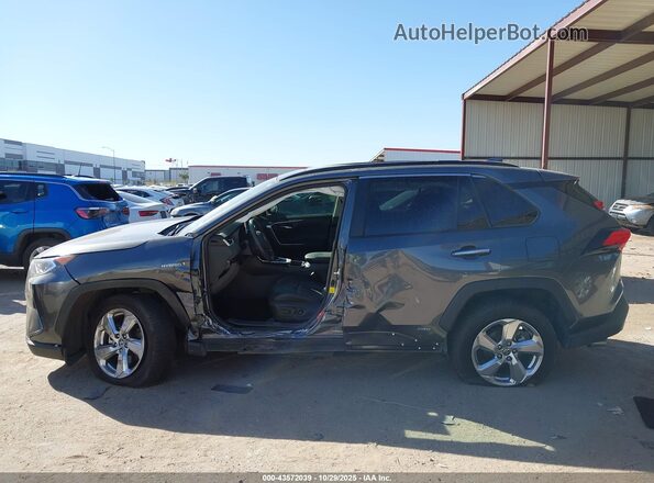 4T3D6RFV8MU033904 2021 TOYOTA LIMITED Gray Вид задньої частини салону