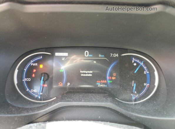 4T3E6RFV3MU036200 2021 TOYOTA RAV4 Blue Instrument cluster view