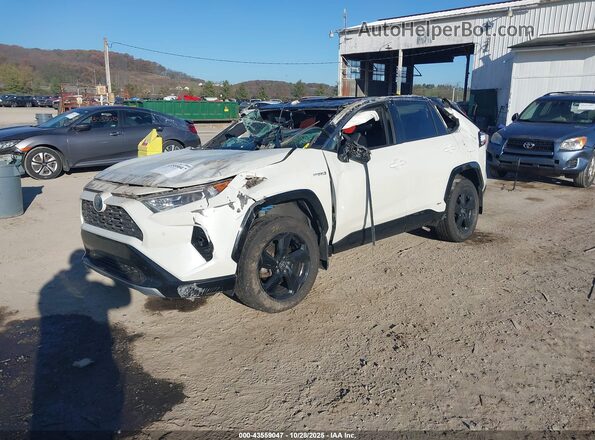 4T3E6RFV4MU030843 2021 TOYOTA RAV4 HYBRID Белый Передняя левая четверть