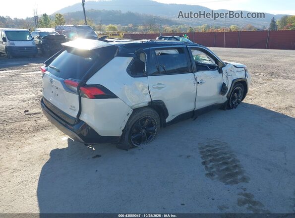 4T3E6RFV4MU030843 2021 TOYOTA RAV4 HYBRID Белый Задняя правая четверть