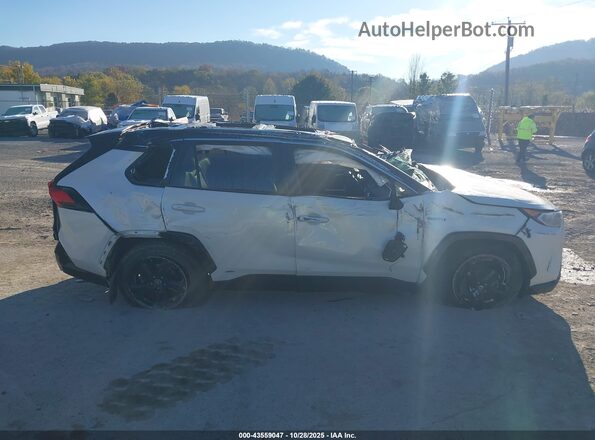 4T3E6RFV4MU030843 2021 TOYOTA RAV4 HYBRID Белый Вид задней части салона