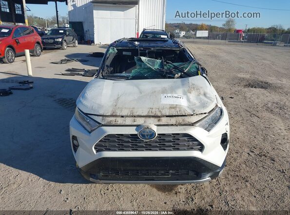4T3E6RFV4MU030843 2021 TOYOTA RAV4 HYBRID Белый Вид щитка приборов