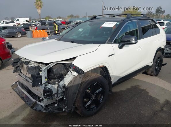 4T3E6RFV9MU052420 2021 TOYOTA RAV4 HYBRID Белый Передняя левая четверть