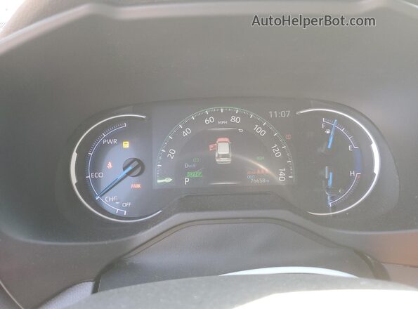 4T3E6RFVXMU033858 2021 TOYOTA RAV4 Gray ხელსაწყოთა პანელის ხედი