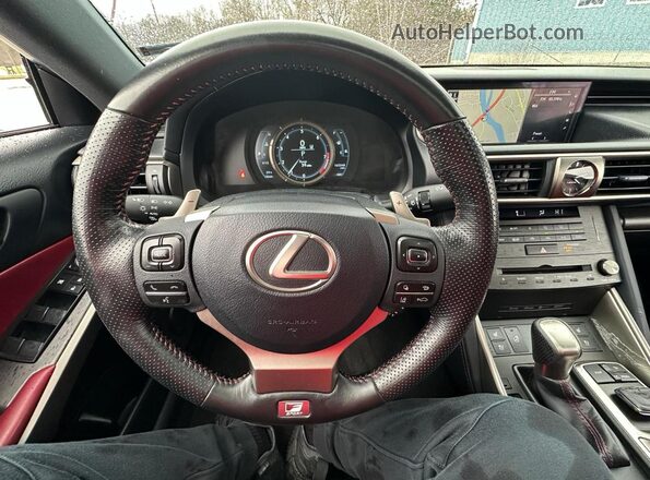 JTHC81D22K5035098 2019 LEXUS IS Black Widok zestawu wskaźników