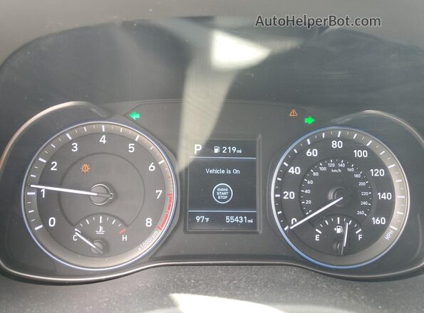 KM8K22AA1LU519797 2020 HYUNDAI KONA Black Вид задніх сидінь