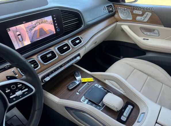 4JGFF5KE6LA267913 2020 MERCEDES-BENZ GLS Blue Widok naklejki z numerem VIN