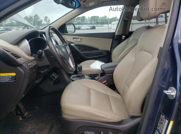 KM8SR4HF4HU256687 2017 HYUNDAI SANTA FE Blue 