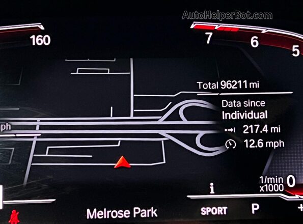 5UXCW2C0XL9B24409 2020 BMW X7 White Вид щитка приладів