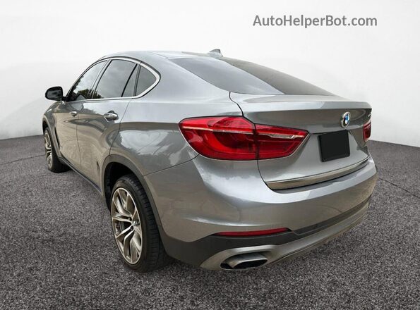 5UXKU0C50K0G92656 2019 BMW X6 Серый Передняя правая четверть