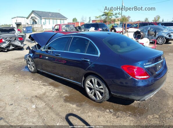 55SWF4HB2JU260018 2018 MERCEDES-BENZ C 350E Blue Հետևի ձախ