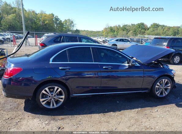 55SWF4HB2JU260018 2018 MERCEDES-BENZ C 350E Blue Սալոնի 360 աստիճան տեսք