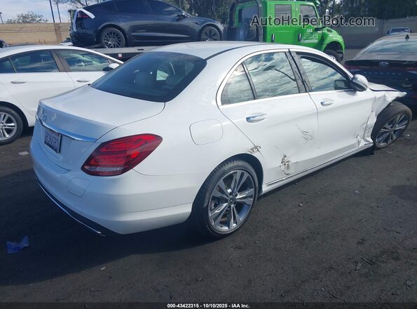 55SWF4HB5JU263270 2018 MERCEDES-BENZ C 350E White Trasero derecho