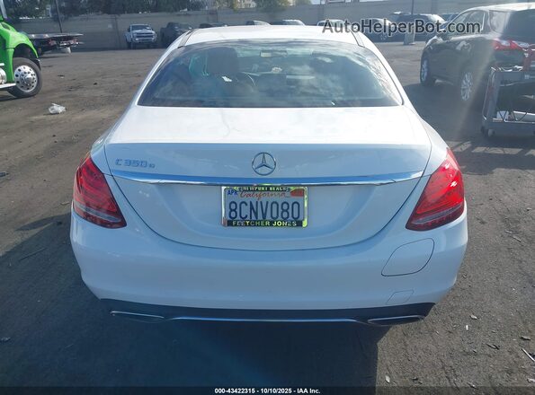 55SWF4HB5JU263270 2018 MERCEDES-BENZ C 350E White 