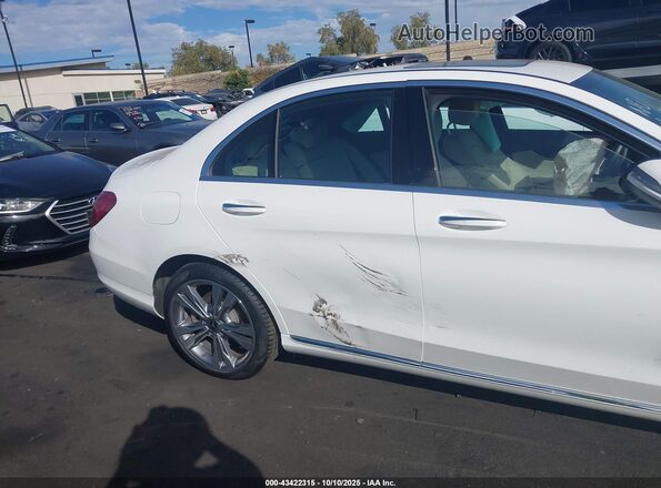 55SWF4HB5JU263270 2018 MERCEDES-BENZ C 350E White 